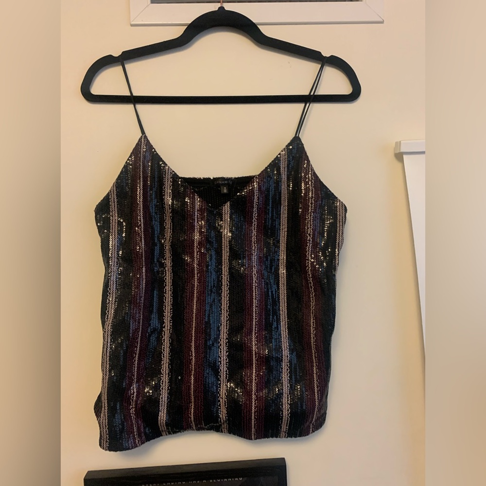 Sequin tank top
